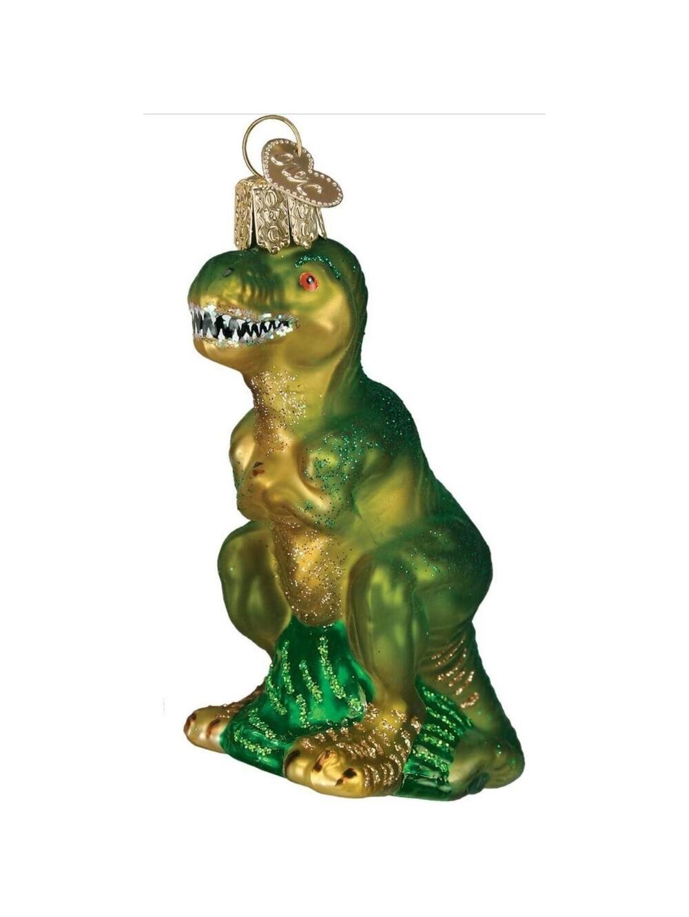 Old World Christmas T-Rex Glass Blown Ornament Brand New